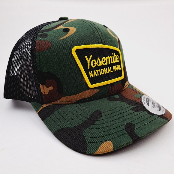 Yosemite National Park Curved Bill Trucker Mesh Snapback Embroidered Pat… - Picture 3 of 5